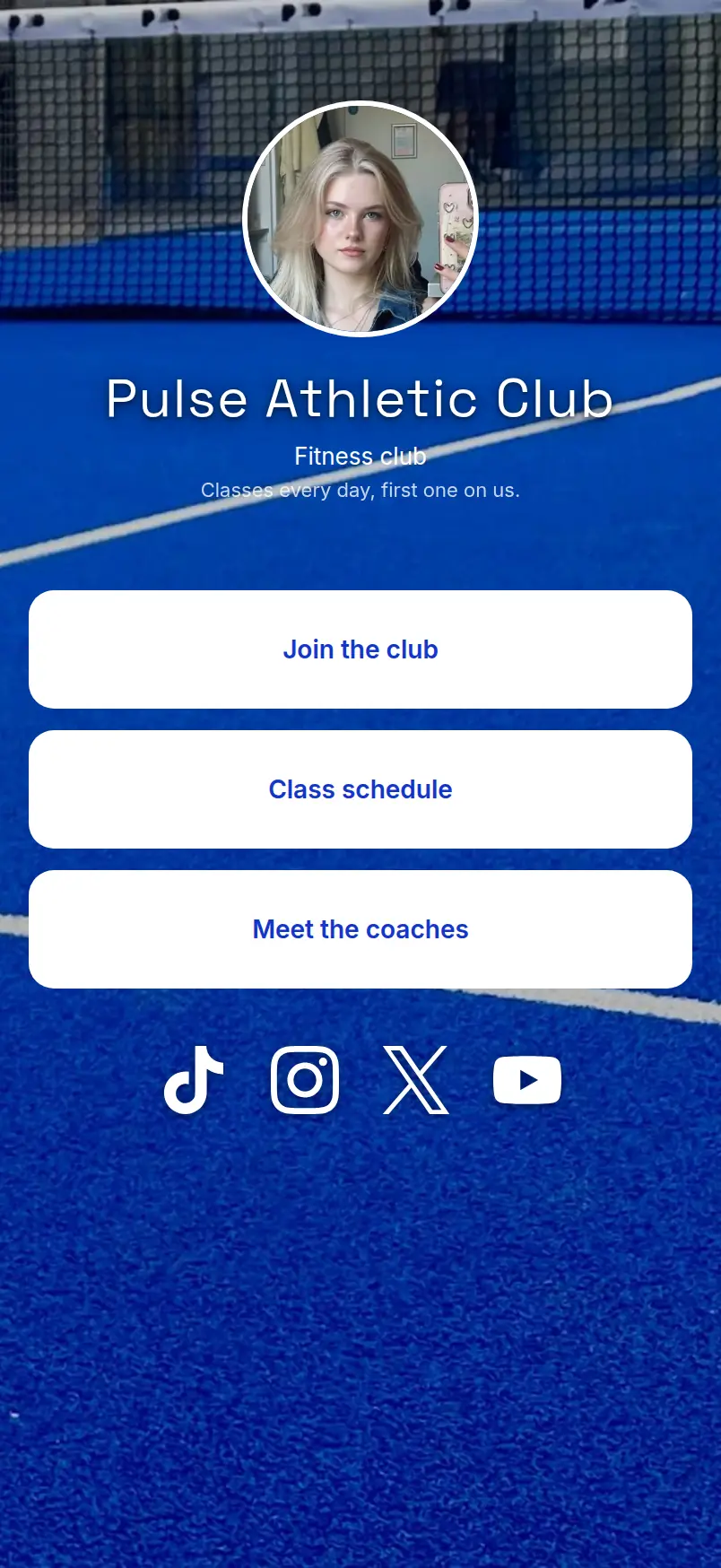 Pulse Athletic Club template