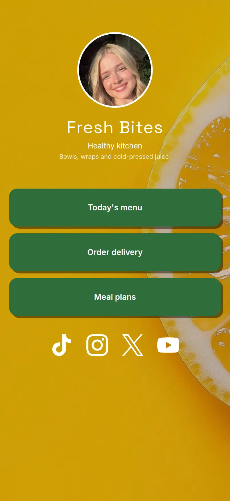 Fresh Bites template
