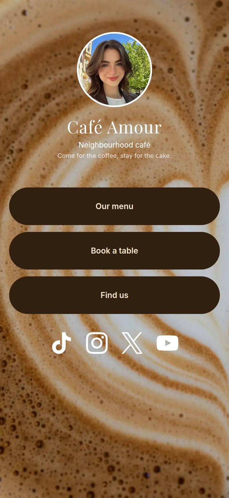 Café Amour template