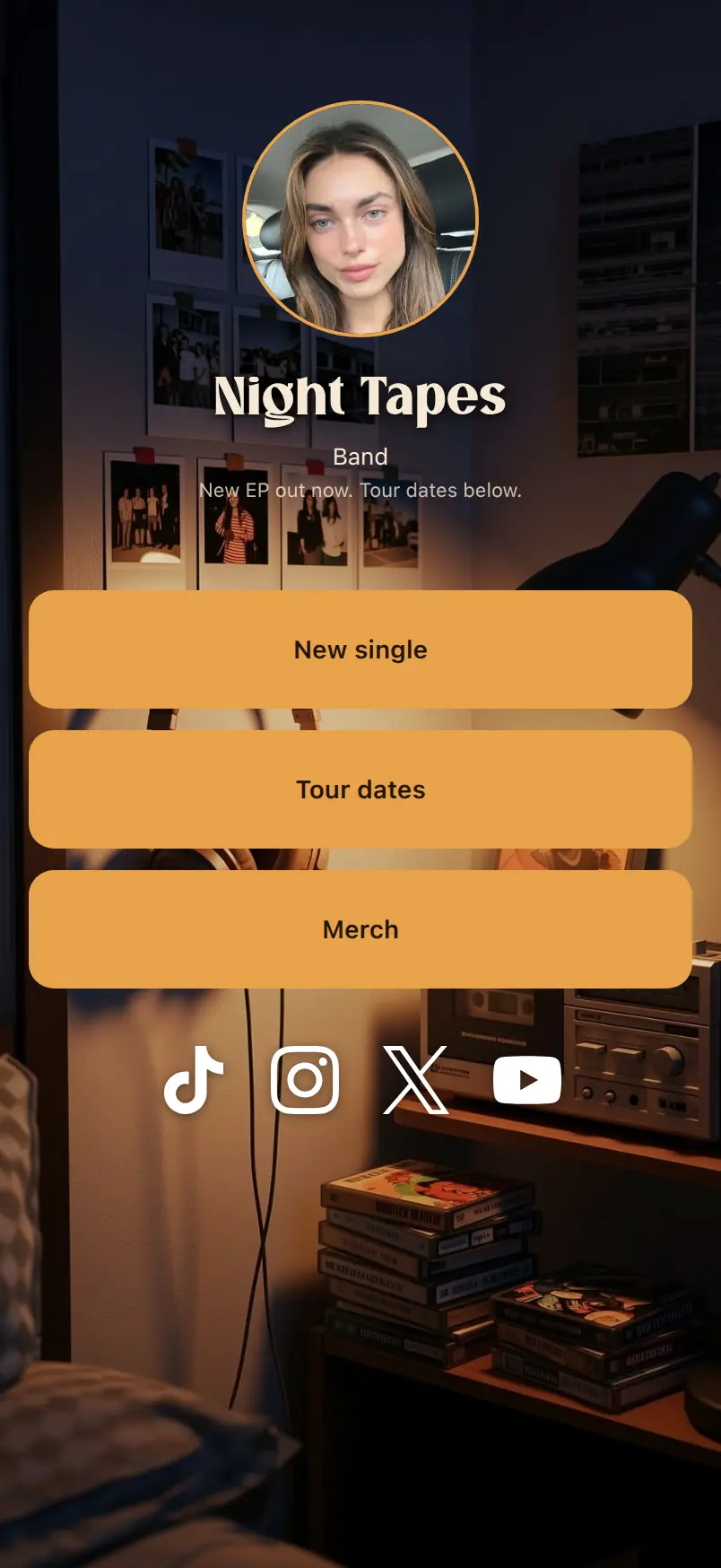 Night Tapes template