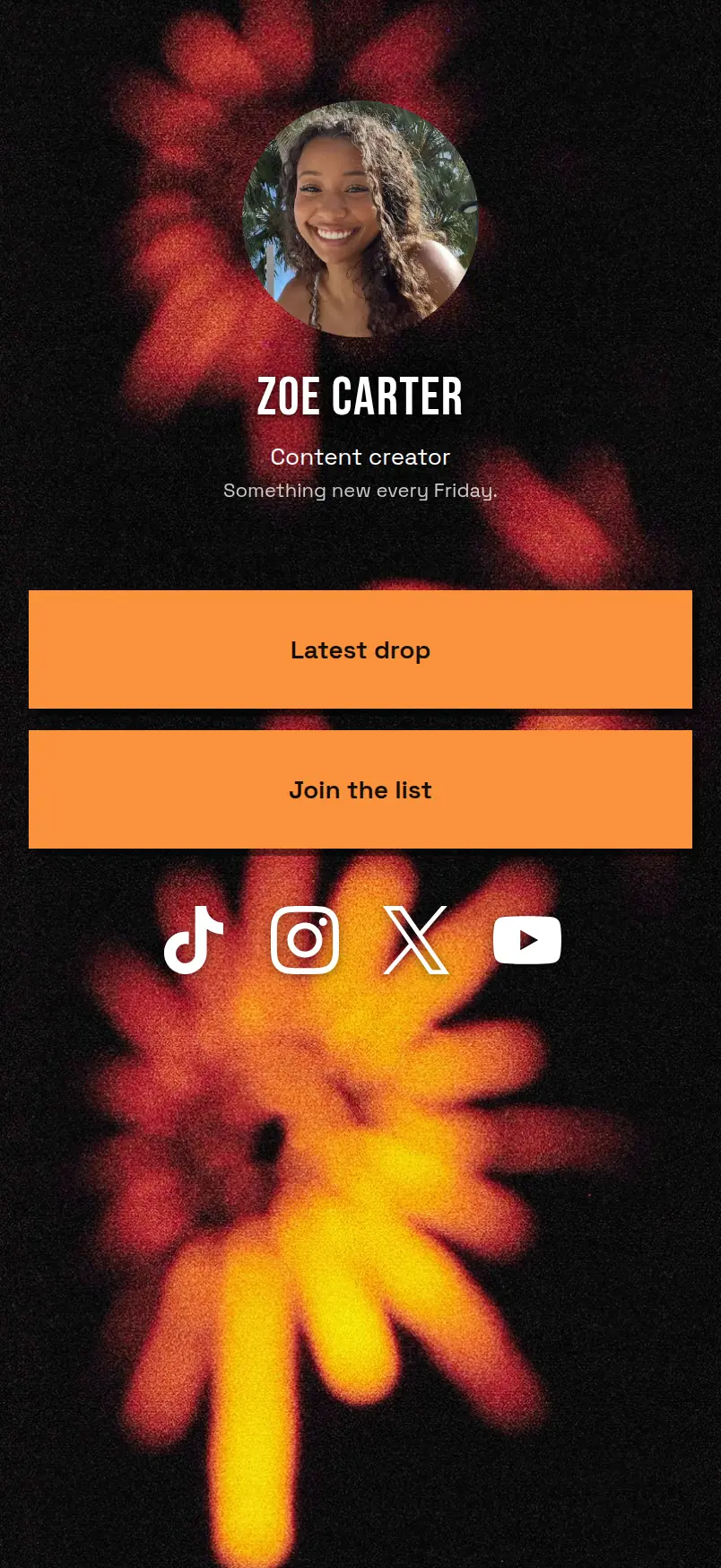 Zoe Carter template