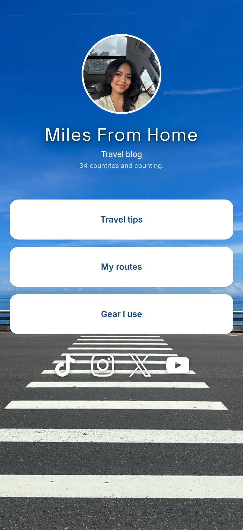 Miles From Home template